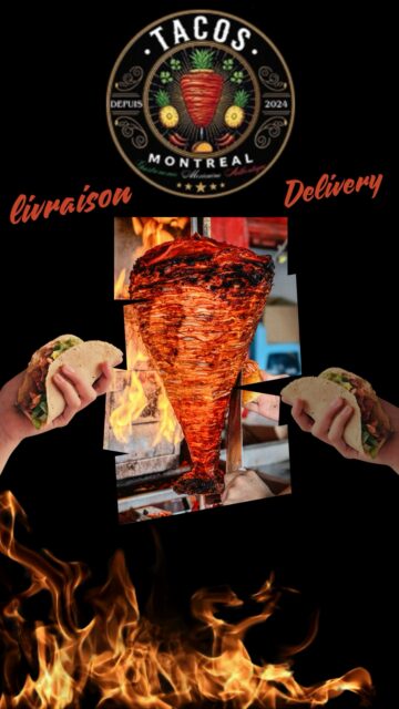 On est de retour ! On vous a manqué ? On revient plus forts que jamais !
Volvimos! nos extrañaron? volvimos mas fuertes que nunca!
🌮 Envie d'un vrai taco mexicain sans bouger de chez vous? C'est maintenant possible! Commandez en ligne sur notre nouveau site et recevez vos tacos directement à la maison. 📲🛵 Cliquez sur le lien dans notre bio! #tacosmontrealdelivery
🌮 ¿Antojo de un taco mexicano auténtico sin salir de casa? Ya es posible! Pide en línea desde nuestro nuevo sitio web y recibe tus tacos directo a tu puerta. 📲🛵 Da clic en el link de nuestra bio! #TacosMontrealDelivery